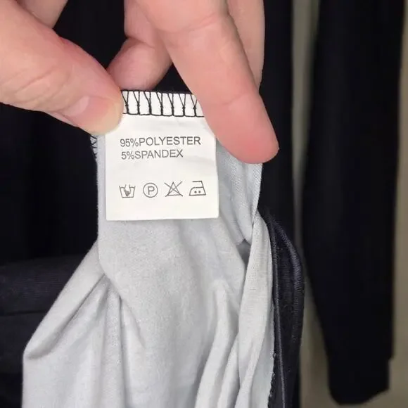 Missky Small Black Baggy Hoodie Dress w/ Reindeer and Stars [0007] - Picture 9 of 10